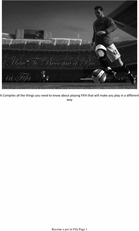 Product picture How to become a pro in FIFA